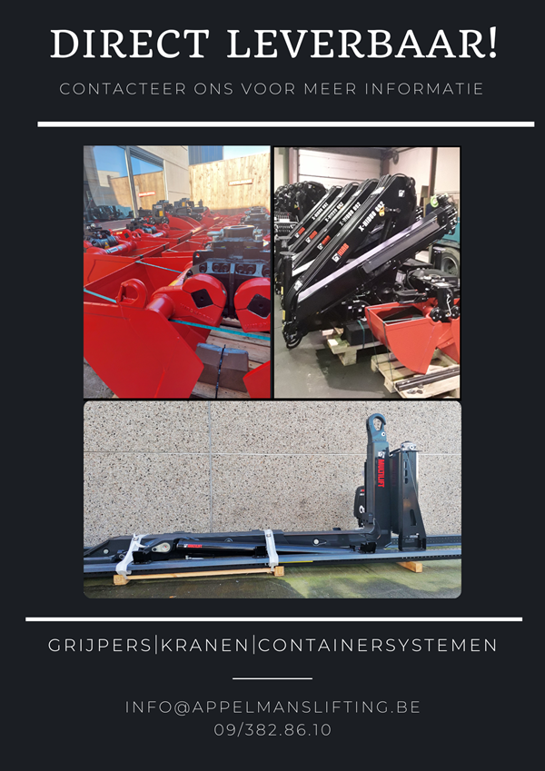 Grijpers - kranen - containersystemen - haaksystemen